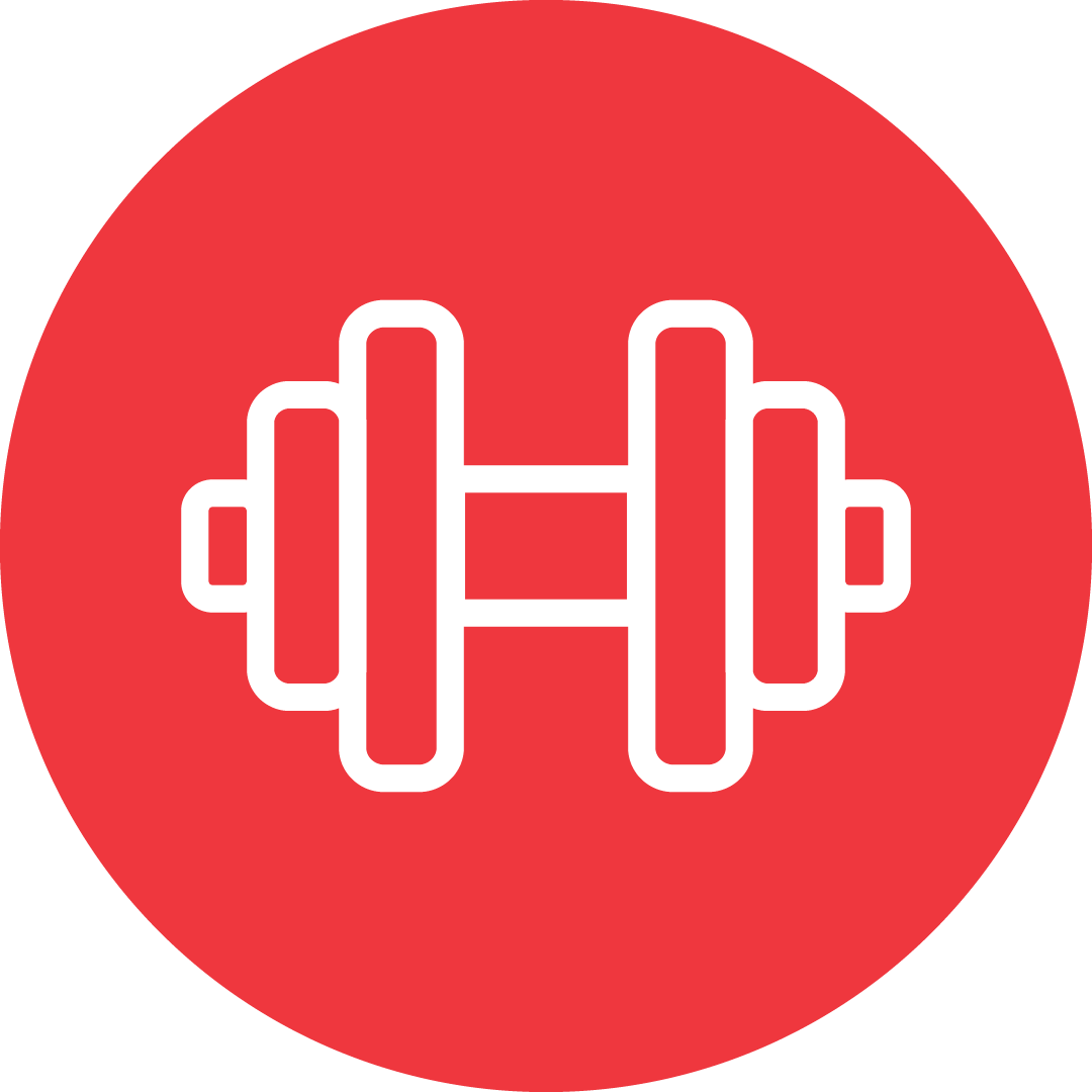 Gym weights icon